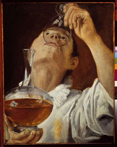 Menino bebendo de Annibale Carracci